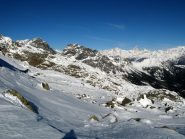 Panorama dal col Raty con Avic  e Ruvi in primo piano