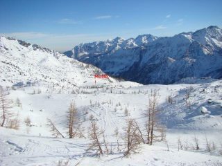 dal col lago bianco scendendo al Muffe