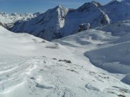 il rifugio visto da quota 2724
