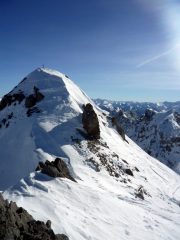La cima vista dal colletto