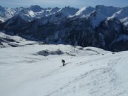 In discesa dalla cote de Chamois