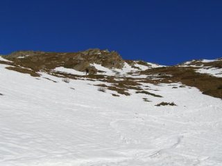 In basso la neve sparisce a vista d'occhio