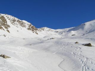 Tutto il vallone da percorrere