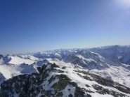 la vetta dei santini vista dalla vetta