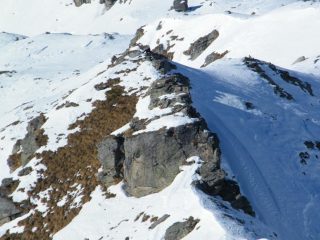 Il Colle Sià ed il primo risalto visti dalla cresta