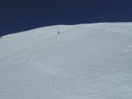 Sulla dorsale neve ventata dura/morbida