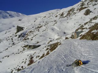 Verso il Borel,il Gias Contard e la dorsale di salita