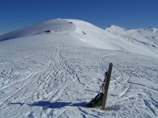Vista dal Passo Borel verso la Punta dell'Omo