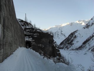 la galleria poco dopo la partenza