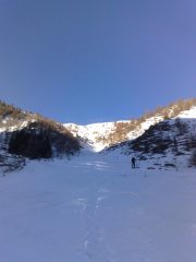 il canale di salita con la dorsale finale