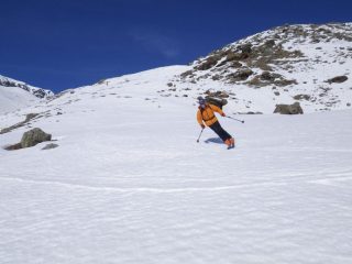 Gherard  attacca il pendio 