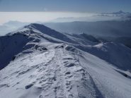 Sguardo dalla cima verso la Valle di Susa