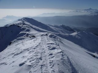 Sguardo dalla cima verso la Valle di Susa