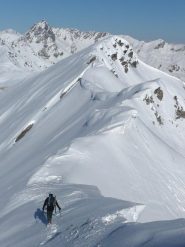 sulla cresta verso la custassa