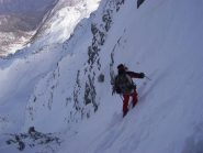 partenza, sul colletto di uscita