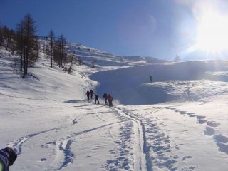 in vista ormai della cima