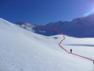 parte alta del percorso