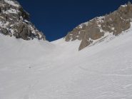 Seconda rampa illuminata dal sole, ma con neve ancora dura