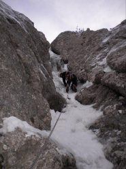 Sul terzo tiro prima della strettoia