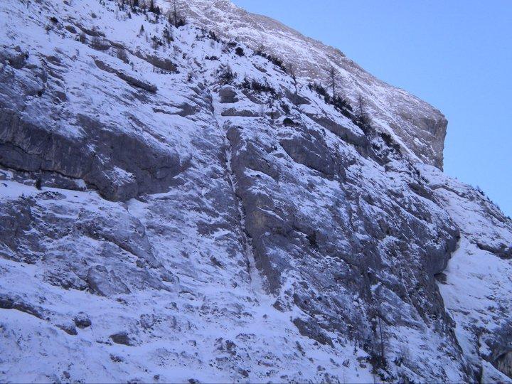 La goulotte vista dalla strada