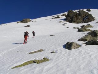 Tratti ripidi, ma con neve ideale