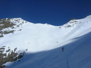 Ultimi pendii sotto al col Carrel