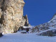 la parte non sciabile del canale di dx