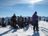 foto di gruppo in controluce