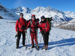 Emanuela Francesco e Giorgio al passo di Monscera