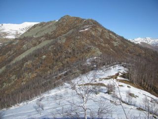 La cresta di salita alla Rocca Perabianca