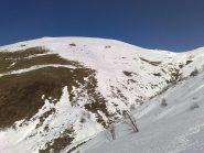 il pendio che porta alla cima durand