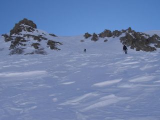 discesa diretta versante nord