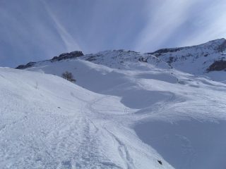 il percorso verso il colle Gollien