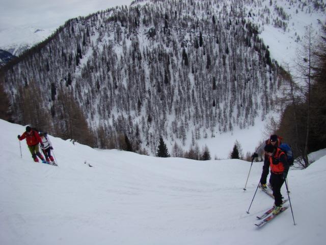 sui pendii intermedi