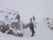tratto di cresta per la cima