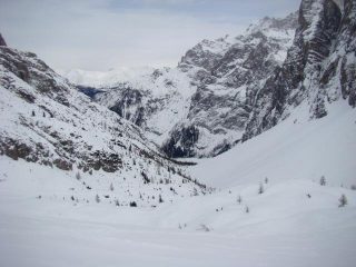 la parte bassa della salita