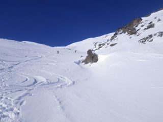 la parte alta in salita