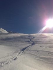 le tracce della prima discesa