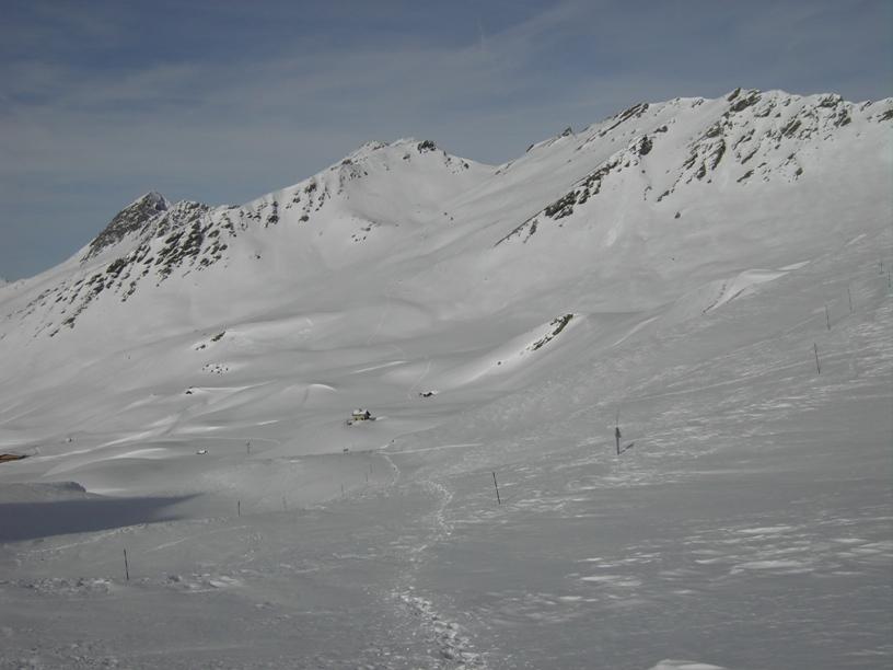 Itinerario scendendo dal Colle dell'Agnello.