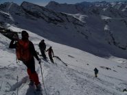 in discesa sotto la punta
