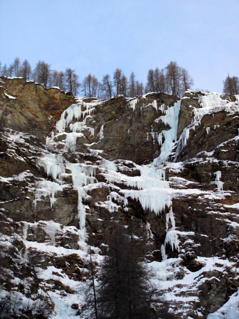 a dx tanta roba, a sx l'altra linea possibile, tutta su ghiaccio