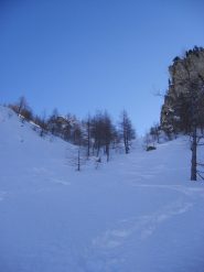 Primo tratto del canale di discesa