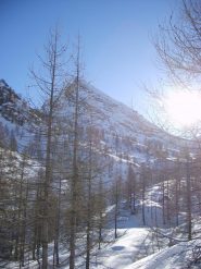 Salendo con M. La Bianca alle spalle