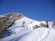 Ultimi metri sulla cresta finale dal colle