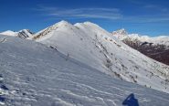 La cresta da oltre il colle di Melle