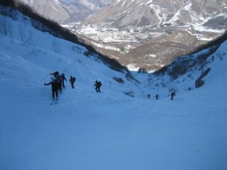 Il gruppo sopra la strettoia.