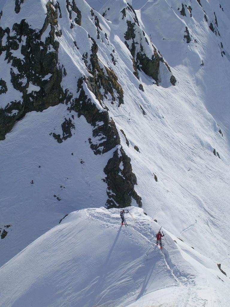 scendendo al Passo dei Lupi