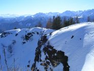 Dal Beccas di Mezzodì, vista verso la dorsale di salita