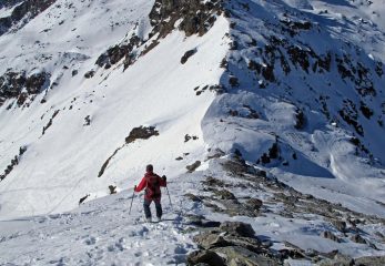 Mario in discesa verso il Colle Croce