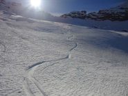 Sguardo indietro in controluce